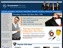 Tablet Screenshot of groomsmengifts.com